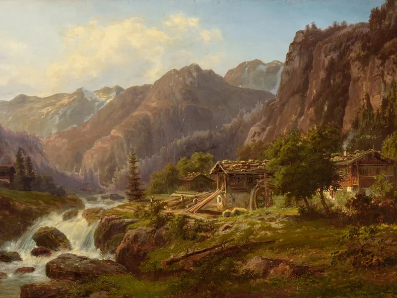 1832-Adolf Chevalier - Mulino a Maderanthal